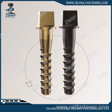 AREMA Normal Strength Screw Spike with Rectangular Head